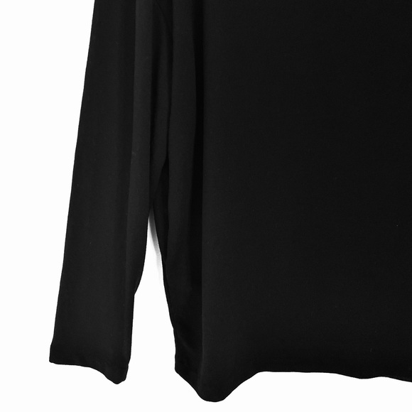 All Saints Oversize Long Sleeved Rita Top In Black Size XS EUC - Picture 16 of 16